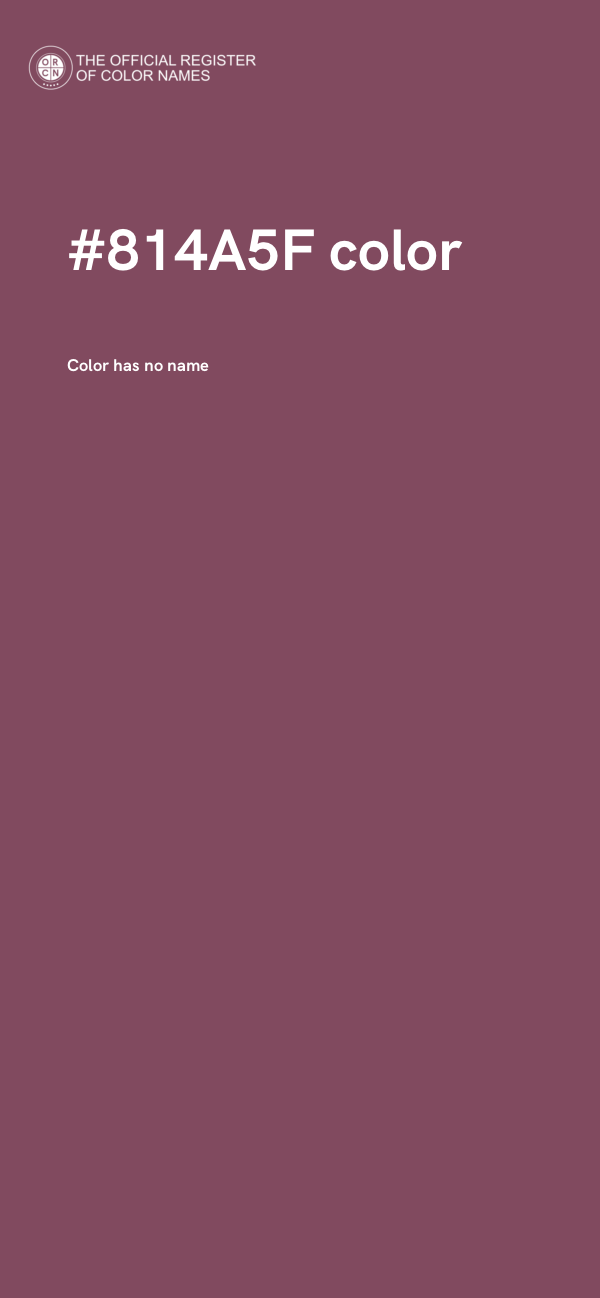 #814A5F color image