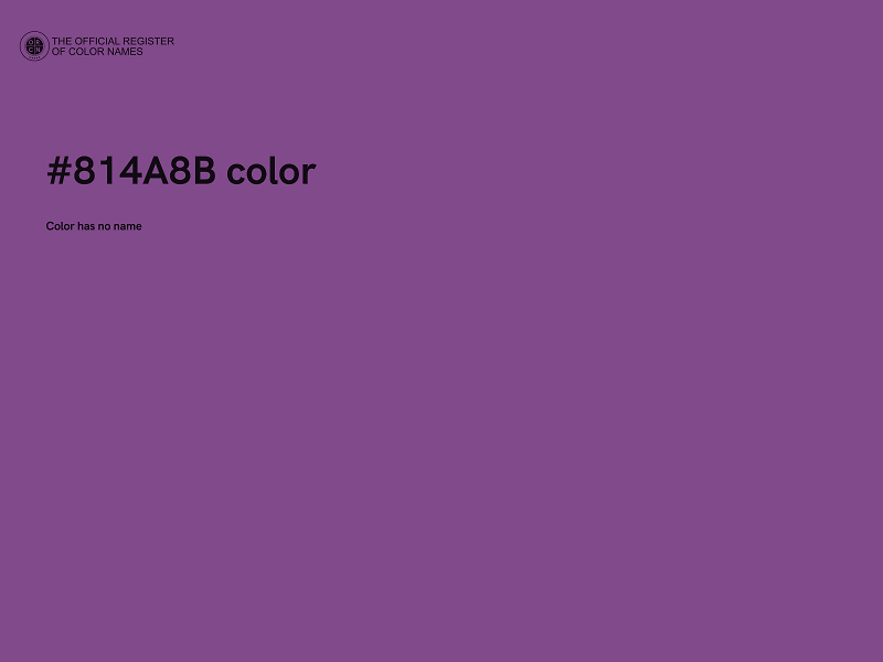 #814A8B color image