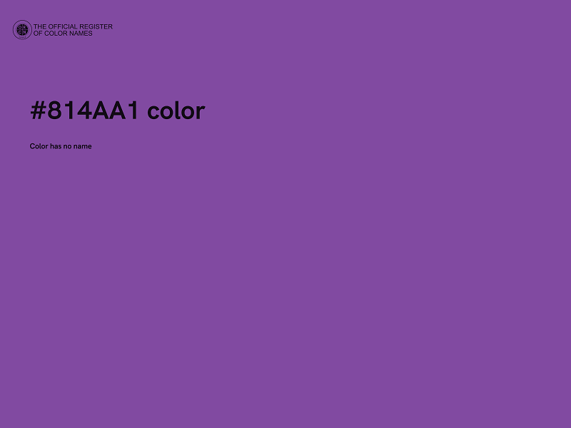 #814AA1 color image