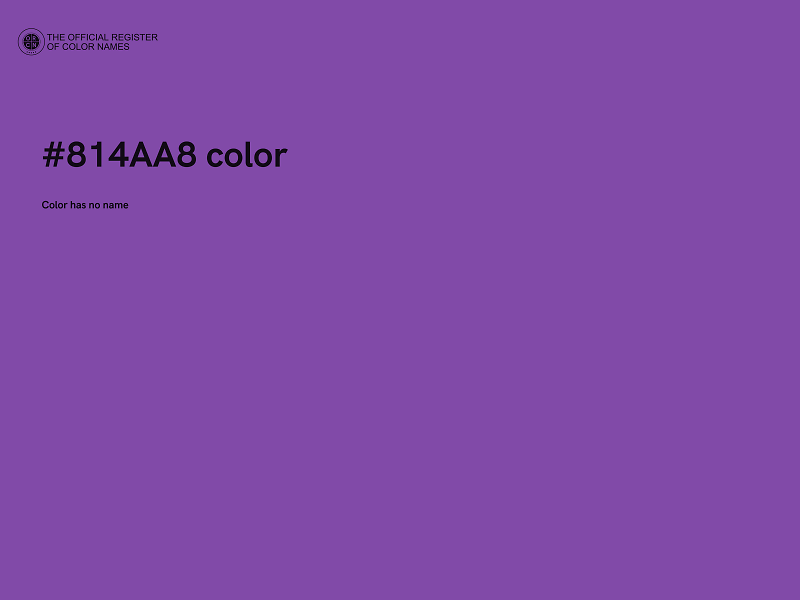 #814AA8 color image