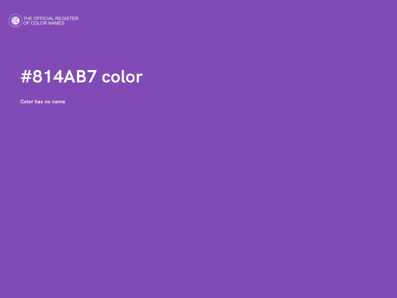 #814AB7 color image