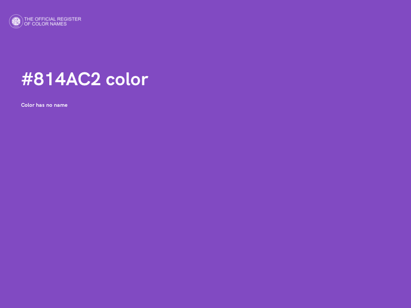 #814AC2 color image