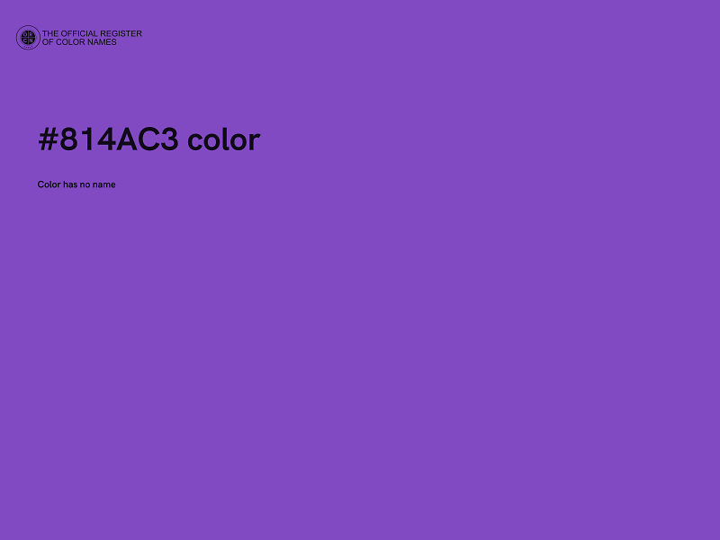 #814AC3 color image