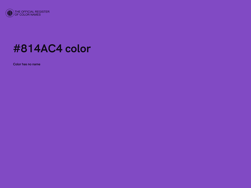 #814AC4 color image