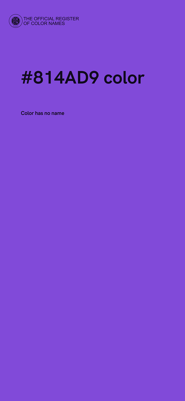 #814AD9 color image