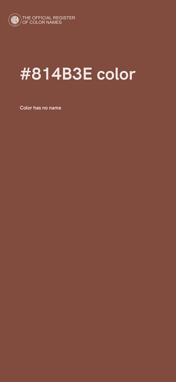 #814B3E color image