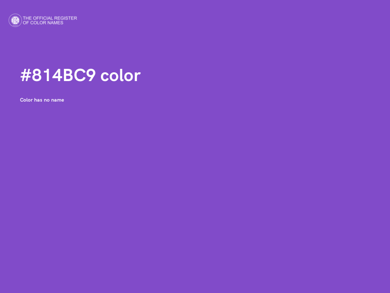 #814BC9 color image