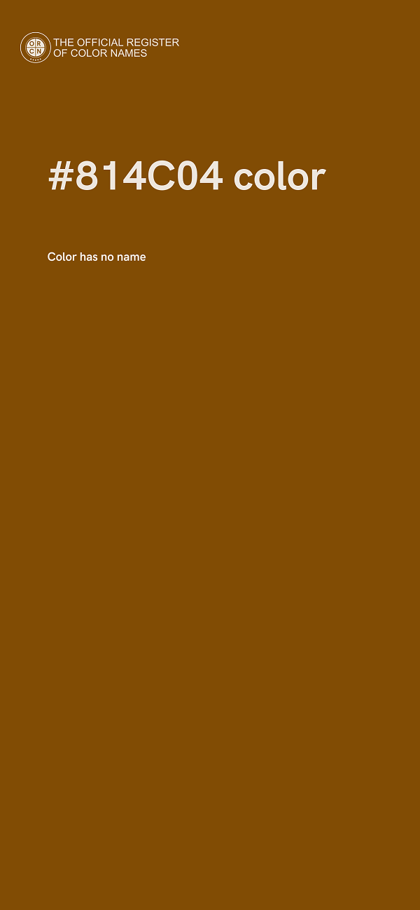 #814C04 color image