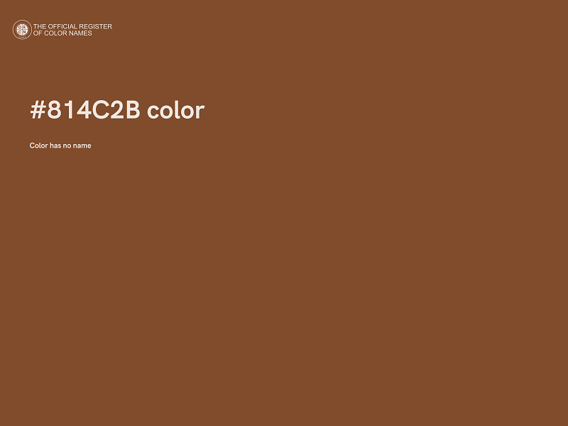 #814C2B color image