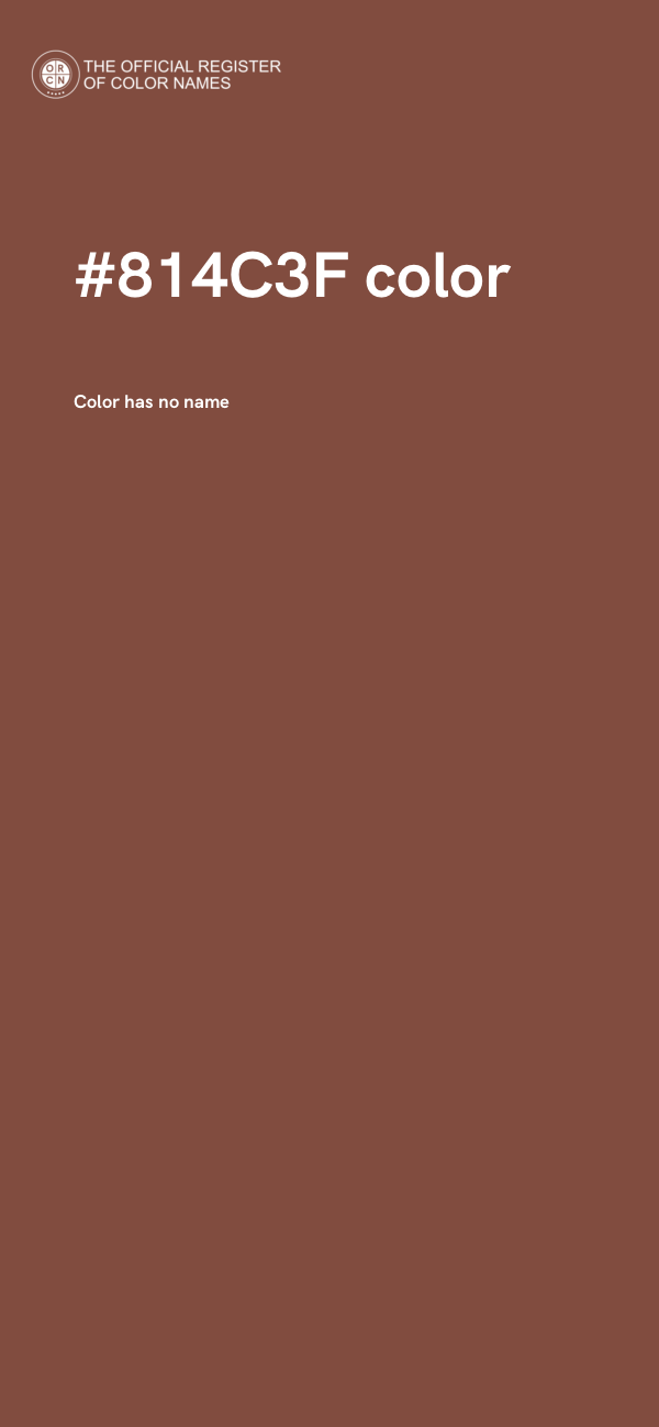 #814C3F color image