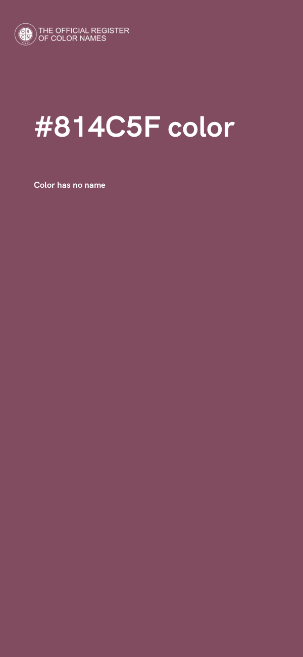 #814C5F color image