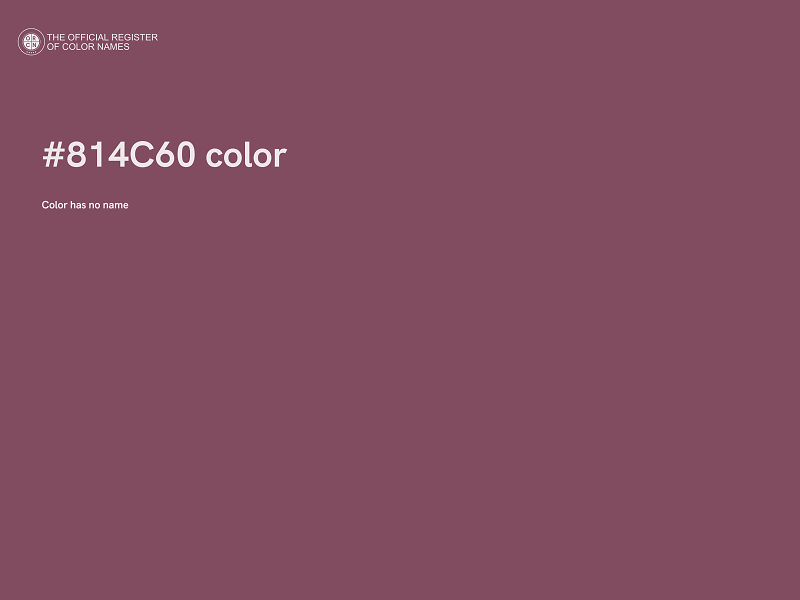 #814C60 color image
