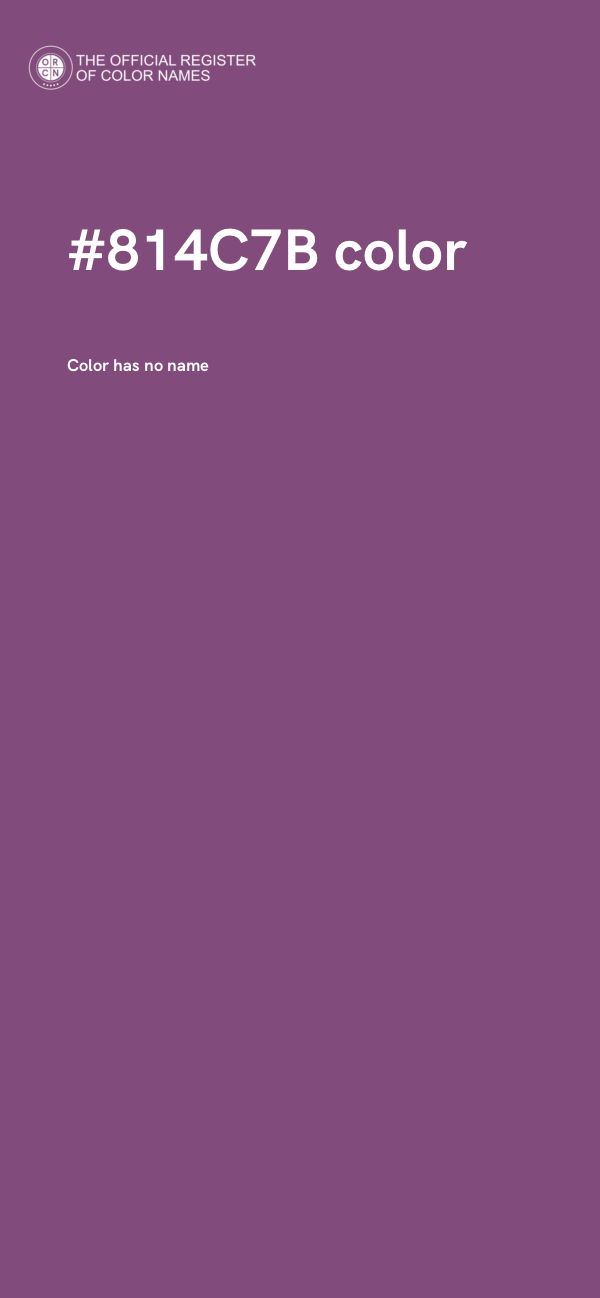#814C7B color image