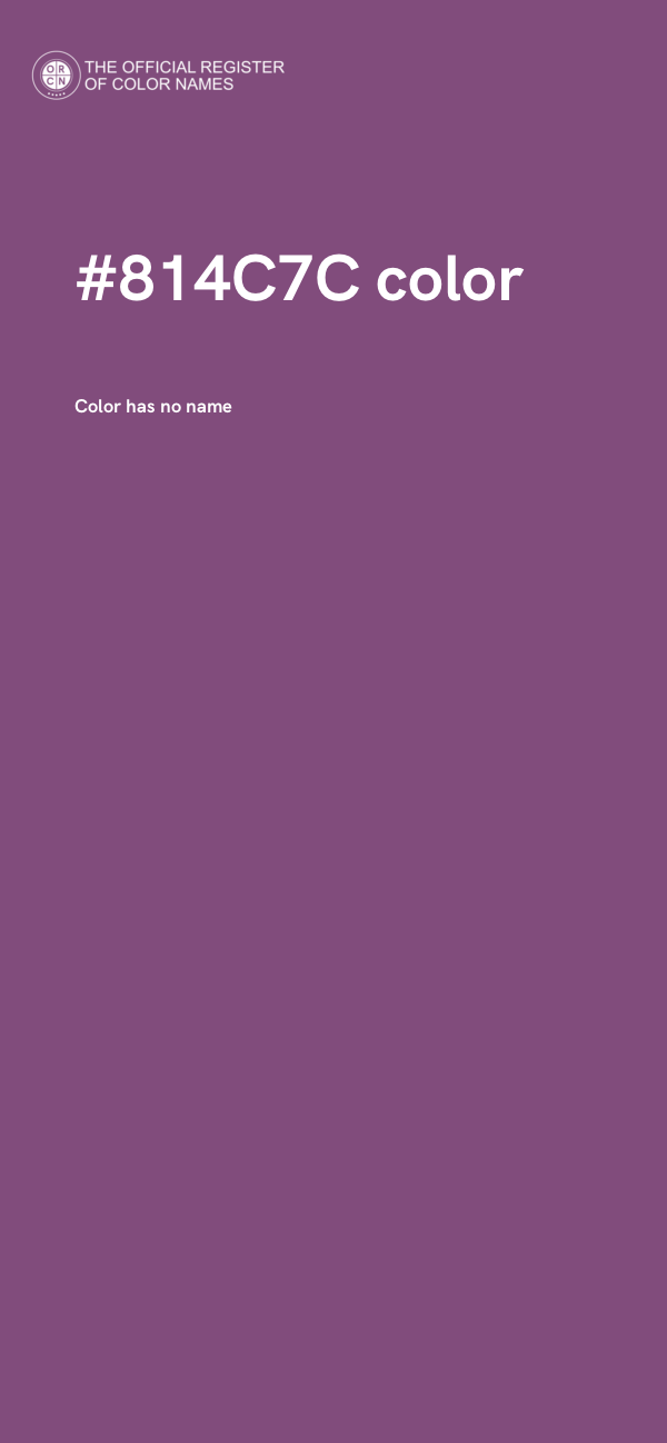 #814C7C color image