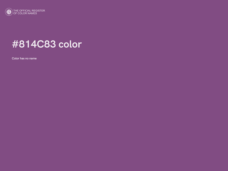 #814C83 color image