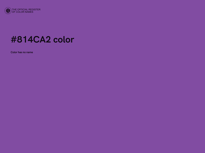 #814CA2 color image