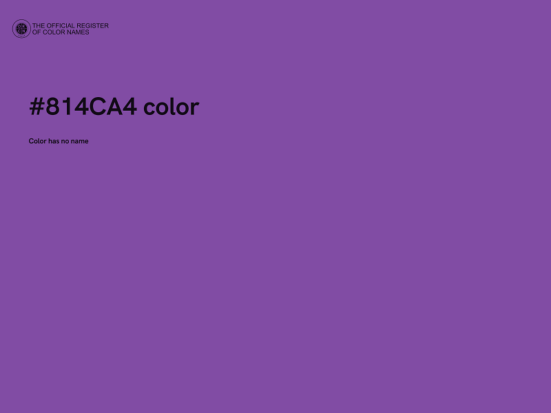 #814CA4 color image