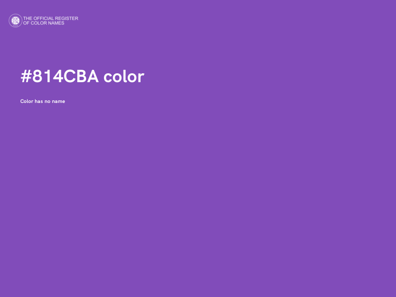 #814CBA color image