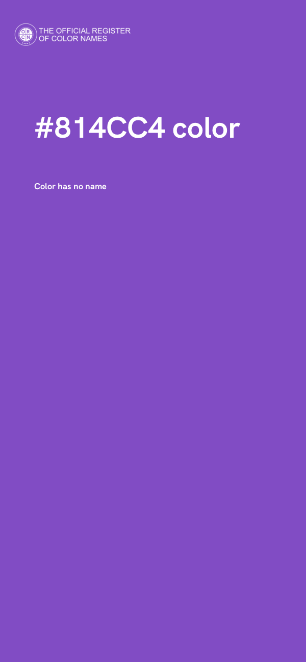 #814CC4 color image