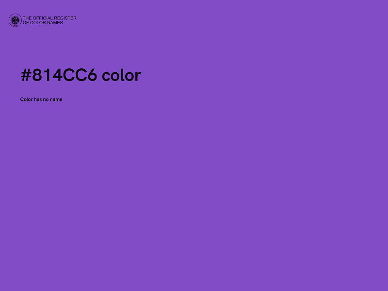 #814CC6 color image