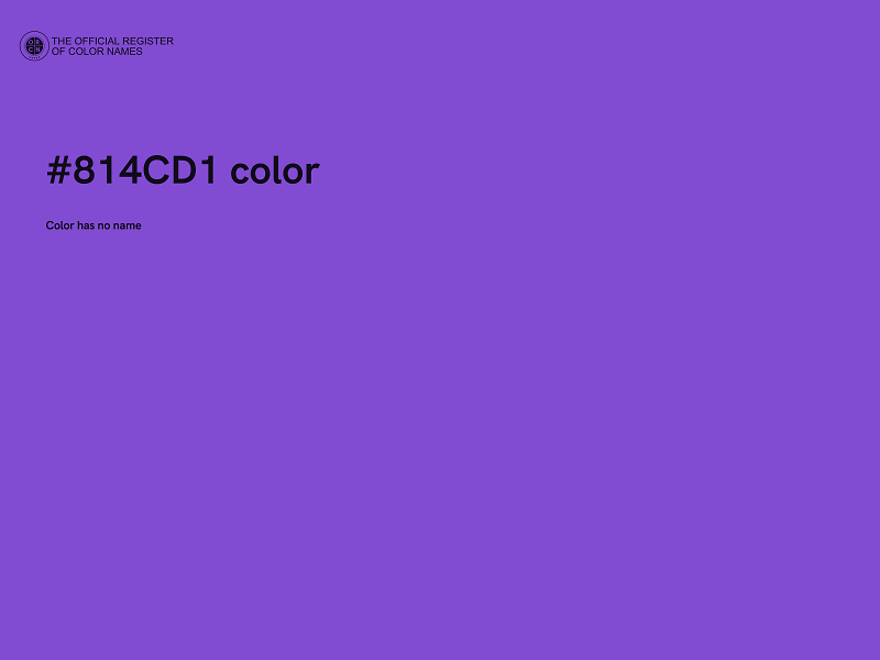 #814CD1 color image
