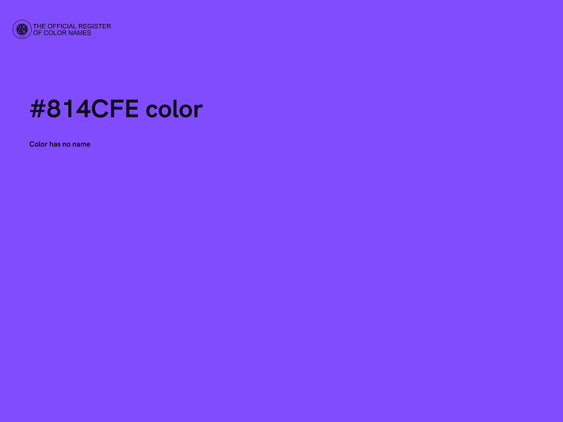 #814CFE color image