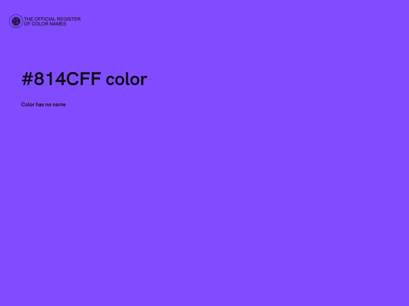 #814CFF color image