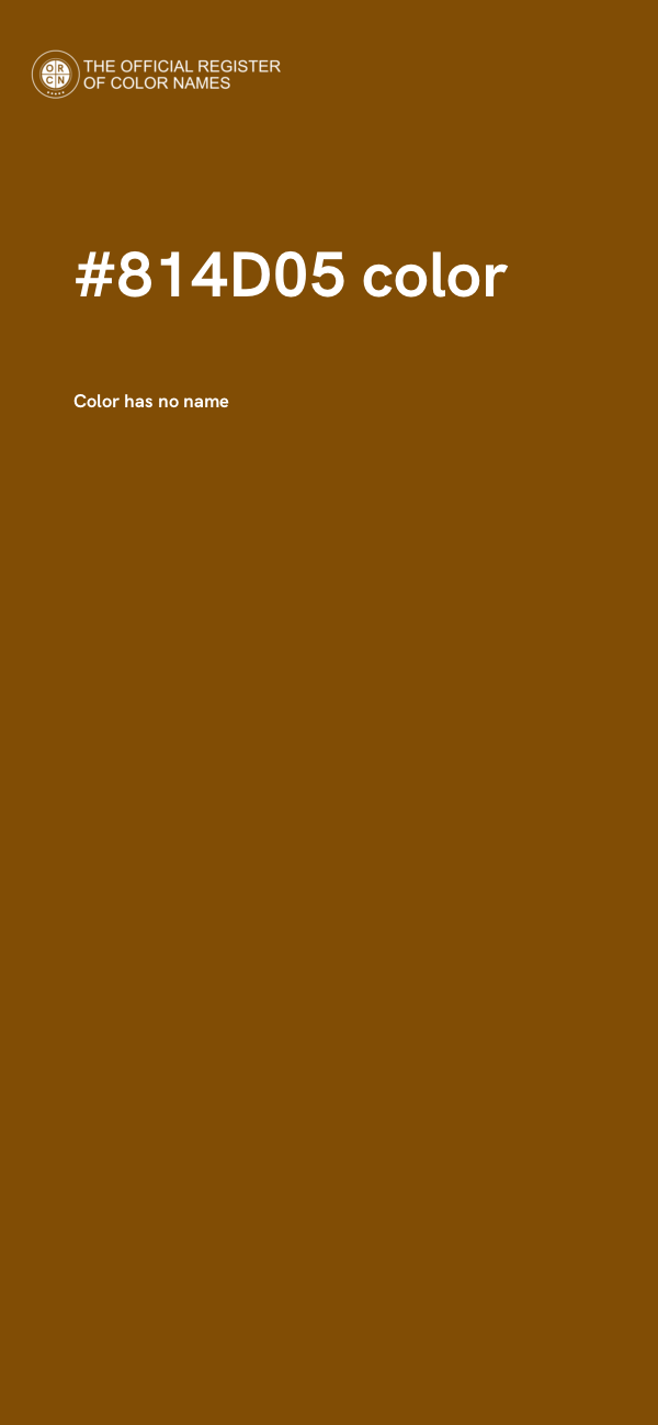 #814D05 color image