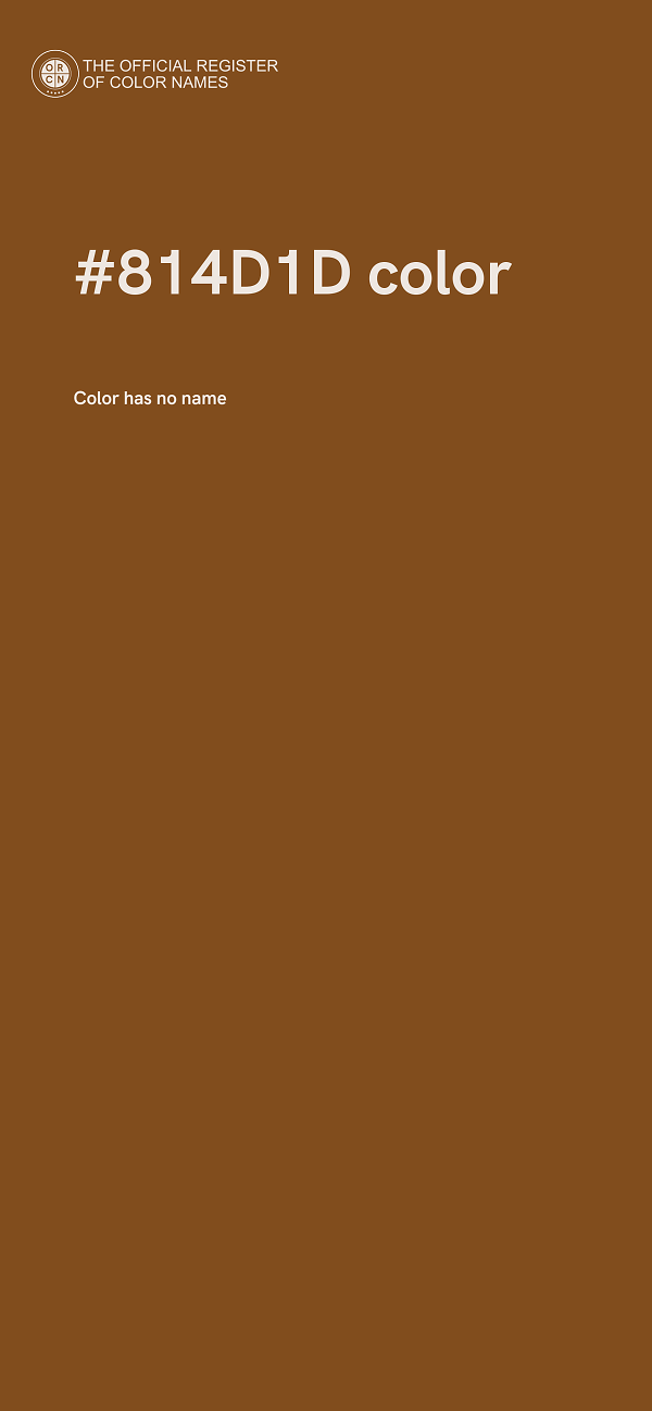 #814D1D color image