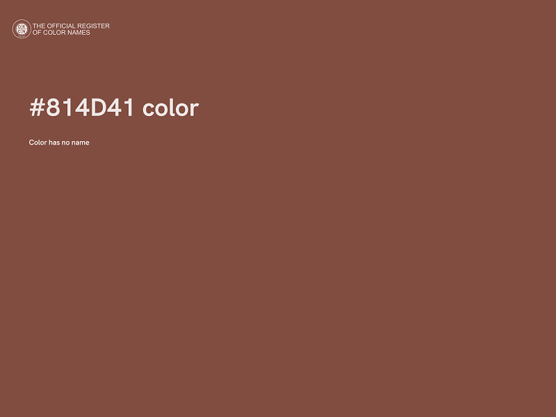 #814D41 color image