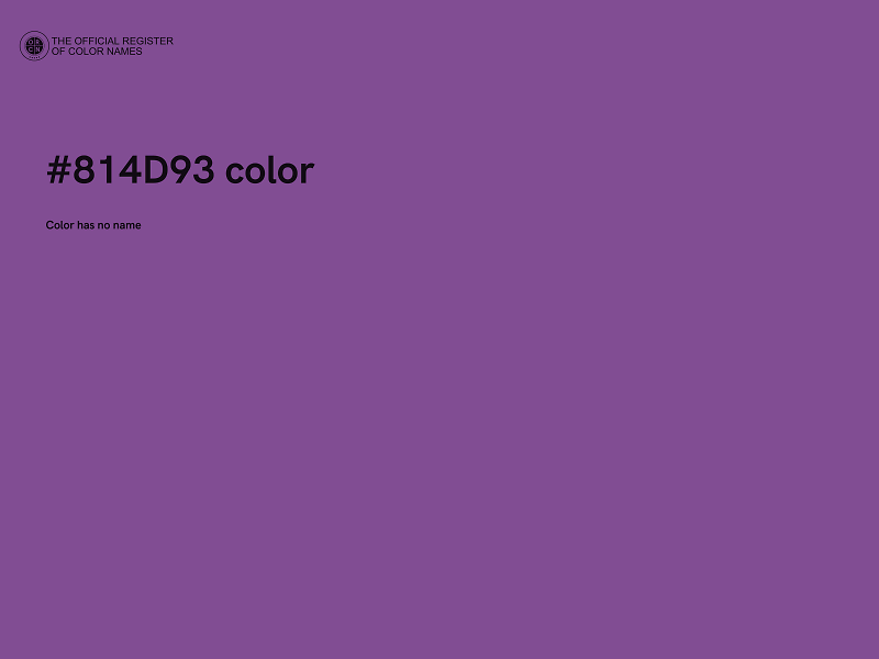 #814D93 color image