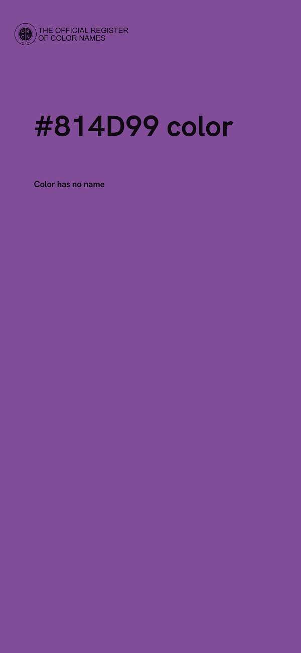 #814D99 color image