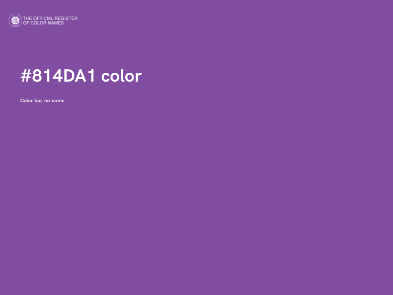#814DA1 color image