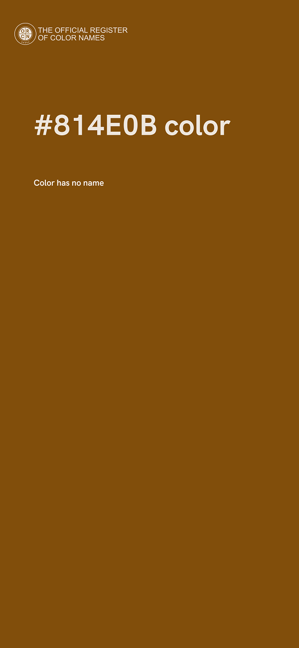 #814E0B color image