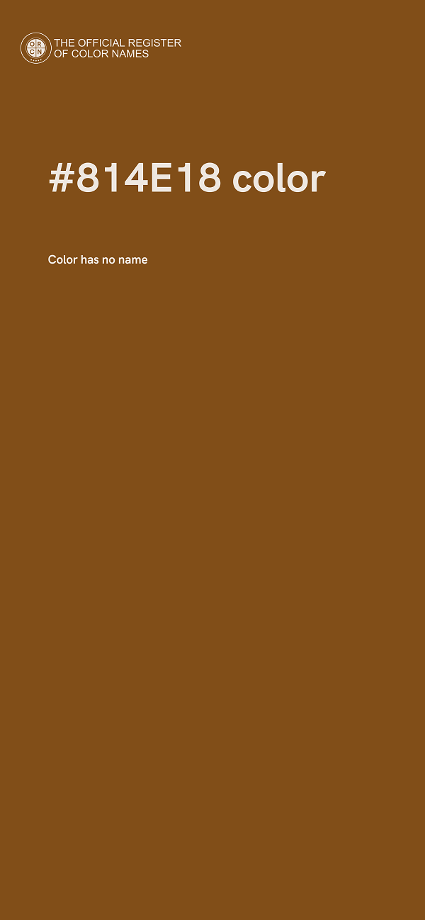 #814E18 color image