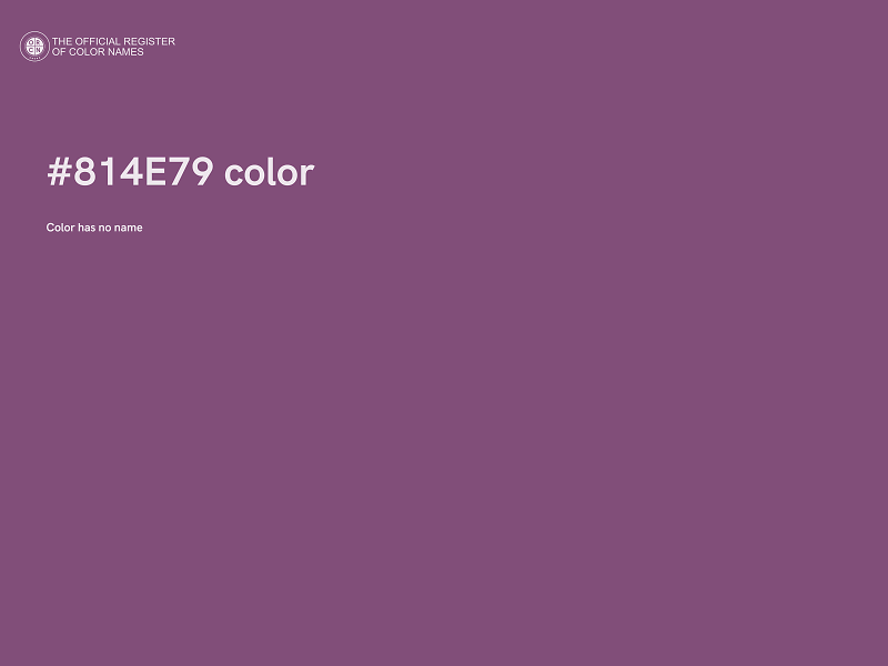 #814E79 color image