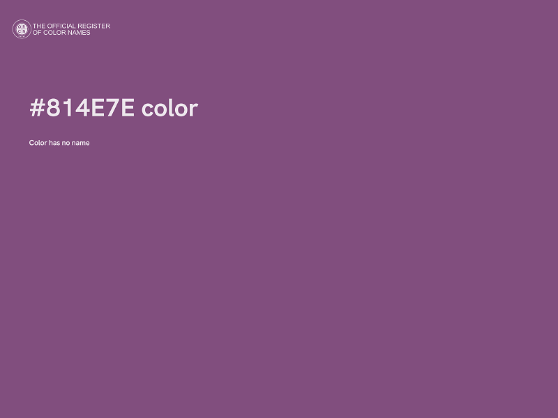 #814E7E color image