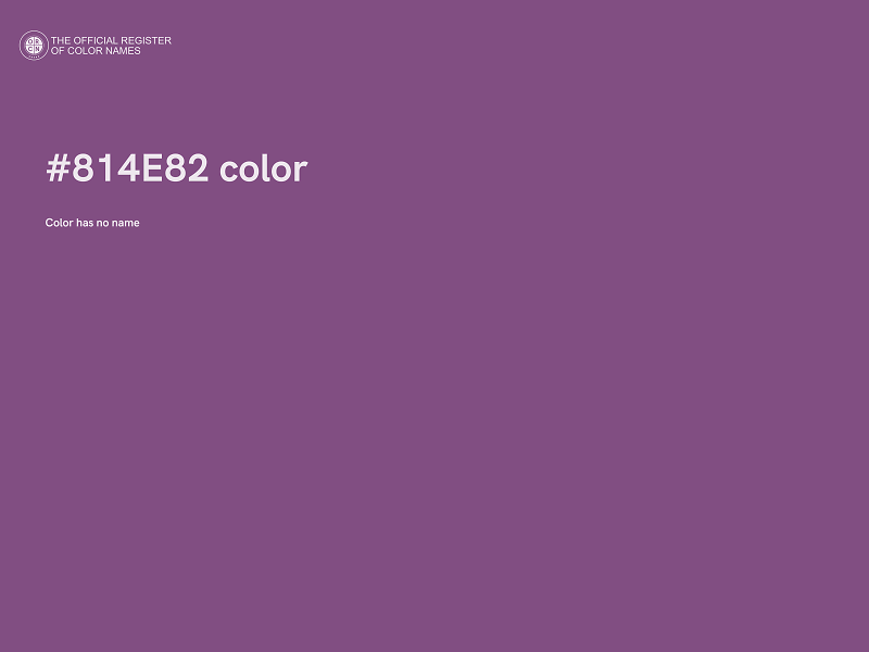 #814E82 color image