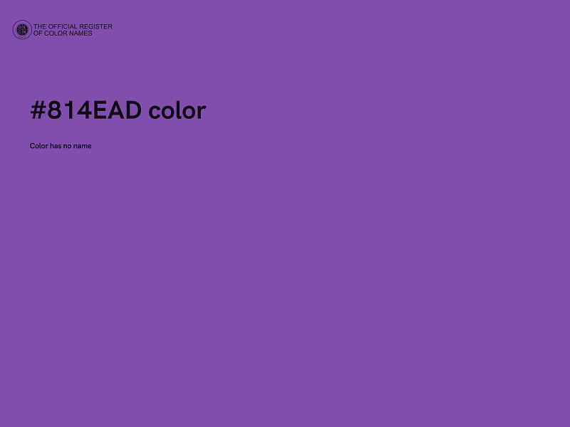 #814EAD color image