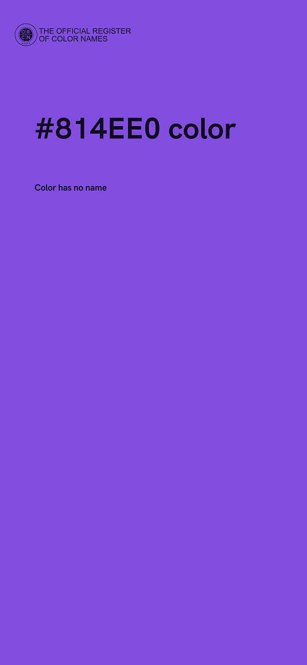 #814EE0 color image