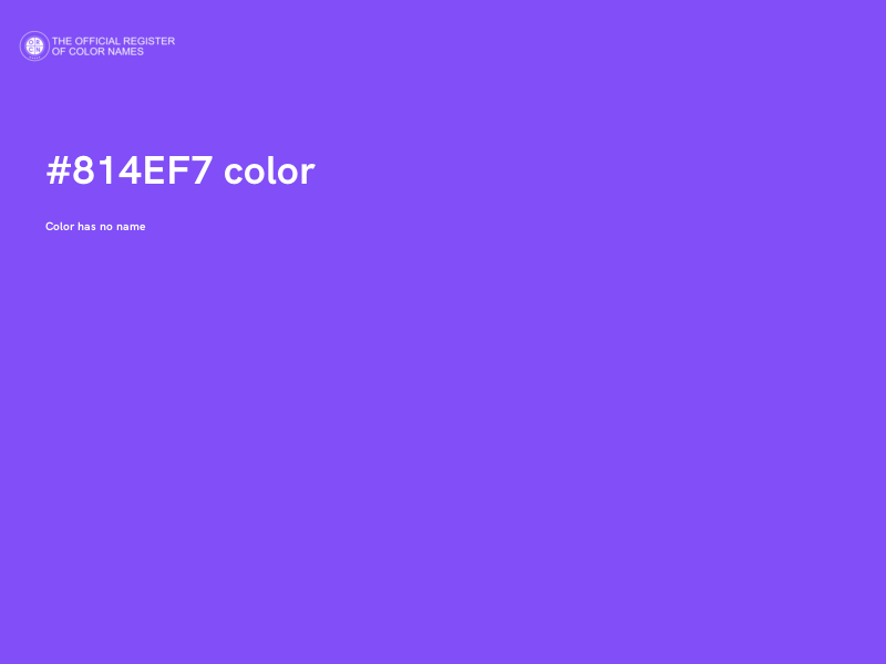 #814EF7 color image