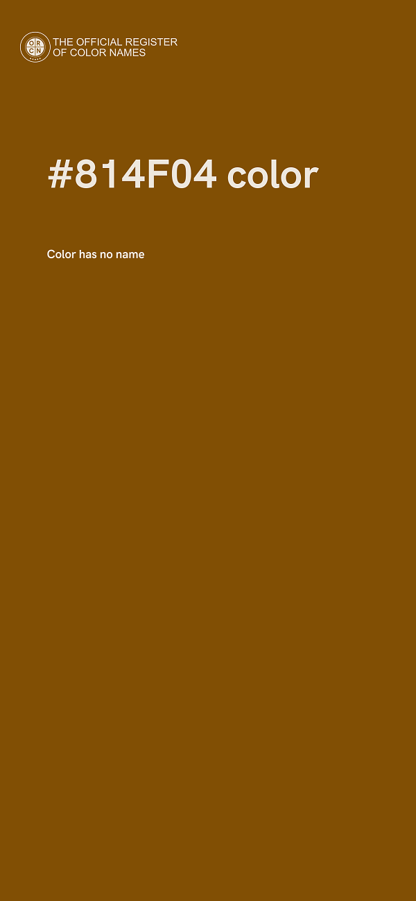 #814F04 color image