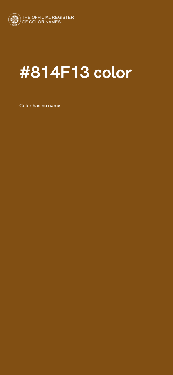 #814F13 color image