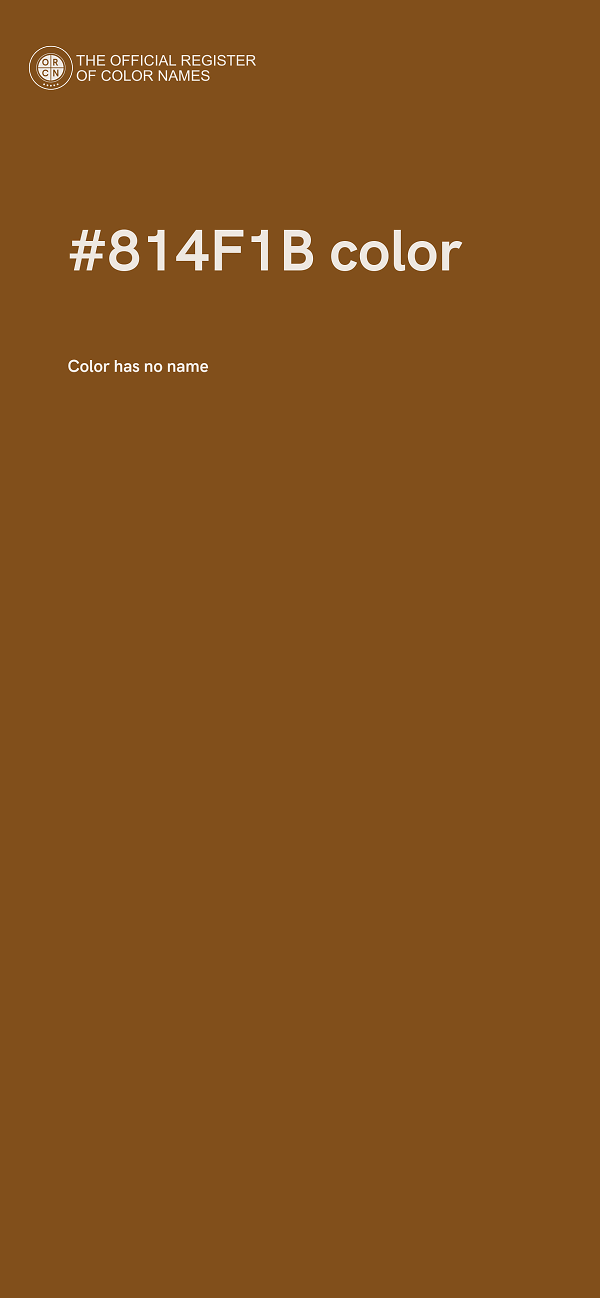 #814F1B color image