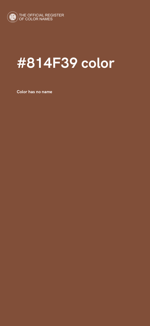 #814F39 color image