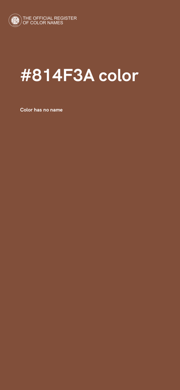 #814F3A color image