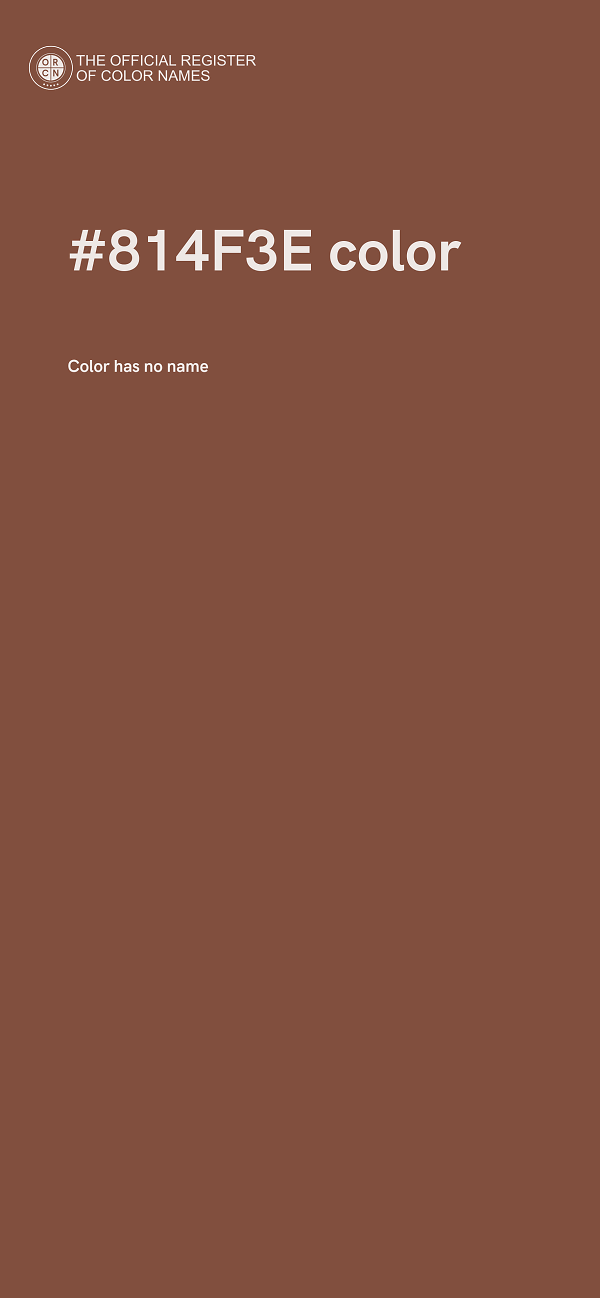 #814F3E color image