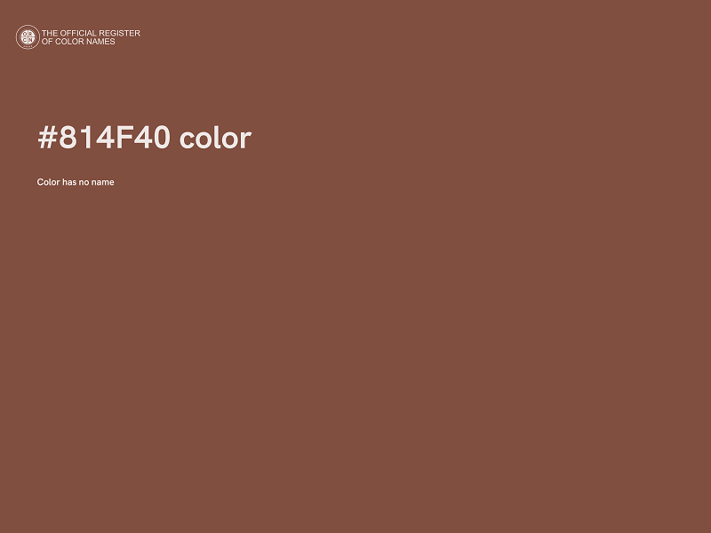 #814F40 color image