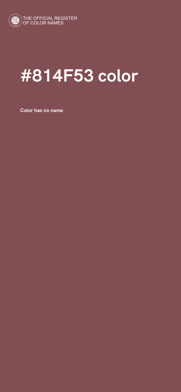 #814F53 color image