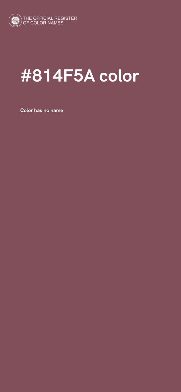 #814F5A color image